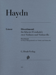 Divertimenti for Piano (Cembalo) with 2 Violins and Violoncello Sheet Music by Franz Joseph Haydn