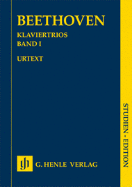 Piano Trios - Volume I Sheet Music by Ludwig van Beethoven
