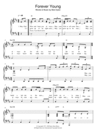 Forever Young Sheet Music by Bob Dylan