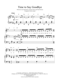 Time To Say Goodbye (Andrea Bocelli & Sarah Brightman) Sheet Music by Sarah Brightman with Andrea Bocelli