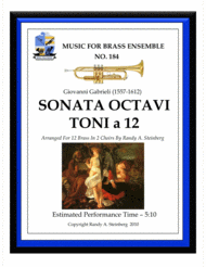 Sonata Octavi Toni a 12 - No. 184 Sheet Music by Giovanni Gabrieli