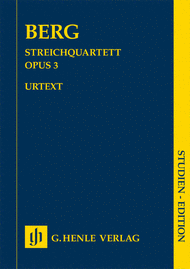 String Quartet No. 3 Sheet Music by Alban Berg