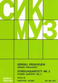 String Quartet No. 2 Sheet Music by Sergei Prokofiev