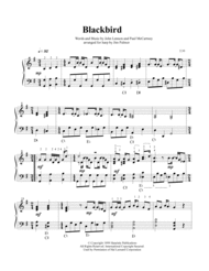 Blackbird for pedal harp Sheet Music by The Beatles