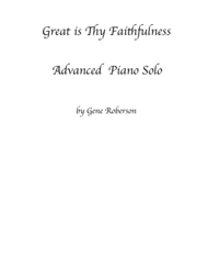 Great is Thy Faithfulness Piano Solo Sheet Music by Runyan