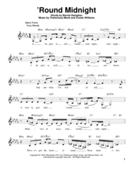 'Round Midnight Sheet Music by Ella Fitzgerald