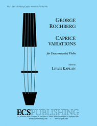 Caprice Variations Sheet Music by George Rochberg