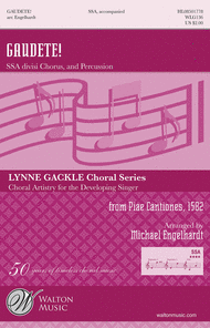 Gaudete! - SSA (Full Score and Percussion Parts) Sheet Music by Michael Engelhardt