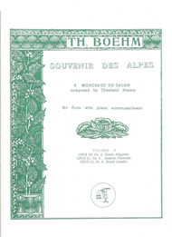 Souvenier Des Alps Op 27 4-6 Sheet Music by Georg Boehm