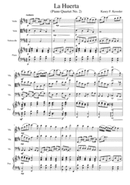 La Huerta (The Orchard) Piano Quartet No.2 Sheet Music by Kasey Kessler