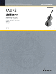 Sicilienne op. 78 Sheet Music by Gabriel Faure