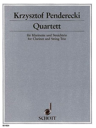 Quartet Sheet Music by Krzysztof Penderecki