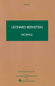 Facsimile Sheet Music by Leonard Bernstein