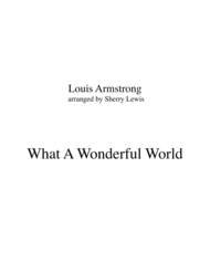What A Wonderful World STRING QUARTET (for string quartet) Sheet Music by Louis Armstrong