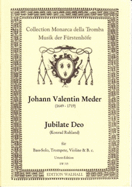 Jubilate Deo Sheet Music by Johann Valentin Meder