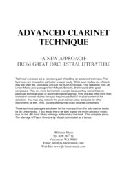 Advanced Clarinet Technique Sheet Music by John Gibson