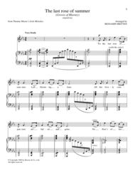 The last rose of summer Sheet Music by Benjamin Britten