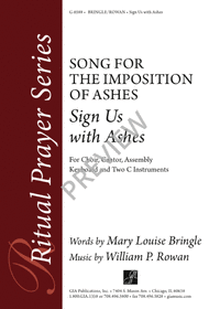 Sign Us with Ashes Sheet Music by William Rowan