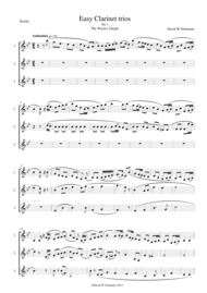 15 easy clarinet trios Sheet Music by Traditional