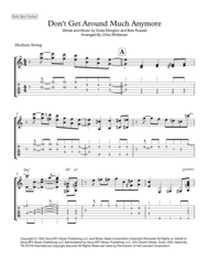Don't Get Around Much Anymore - Jazz Guitar Chord Melody Sheet Music by Duke Ellington