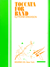 Toccata For Band Sheet Music by Frank Erickson