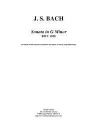 J. S. Bach: Sonata in g minor