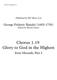 Handel's Messiah HWV56 - trumpet 1 parts Sheet Music by George Frideric Handel