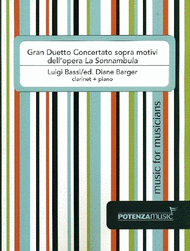 Gran Duetto Concertato sopra motivi dell'opera "La Sonnambula" Sheet Music by Luigi Bassi