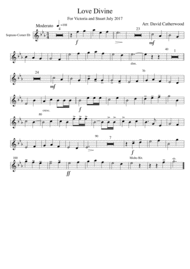 Hymn tune arrangement - Love Divine (Blaenwern) by David Catherwood Sheet Music by Welsh Hymn Tune