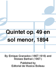 Quintet op. 49 en sol menor