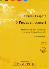 5 Pieces en concert Sheet Music by Francois Couperin