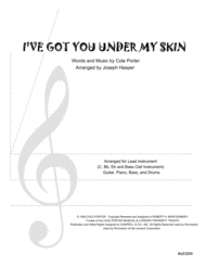 I've Got You Under My Skin (Basic Jazz Combo) Sheet Music by Cole Porter