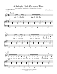 A Swingin' Little Christmas Time - PIANO/VOCAL Sheet Music by Tony Guerrero
