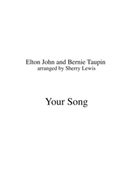 Your Song STRING QUARTET (for string quartet) Sheet Music by Elton John