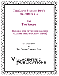 The Slapin-Solomon Duo's Big Gig Book for Two Violins Sheet Music by Bach