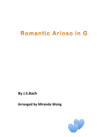 Romantic Arioso in G - Romantic Piano Music Sheet Music by Johann Sebastian Bach
