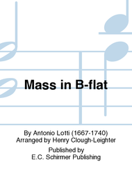 Mass in B-flat Sheet Music by Antonio Lotti