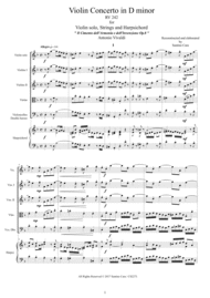 Vivaldi - Violin Concerto in D minor RV 242 Op.8 No.7 for Violin