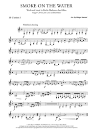 Smoke On The Water for Clarinet Quartet Sheet Music by Deep Purple