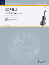 Twelve Triosonatas op. 3 Band 2 Sheet Music by Arcangelo Corelli