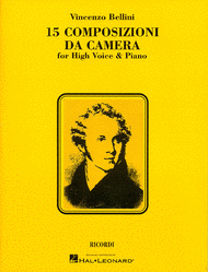 15 Composizioni Da Camera - High Voice Sheet Music by Vincenzo Bellini