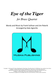 Eye Of The Tiger - Brass Quartet Sheet Music by Survivor