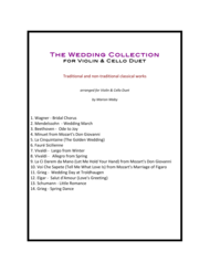 Wedding Collection for Violin & Cello Duet Sheet Music by Various