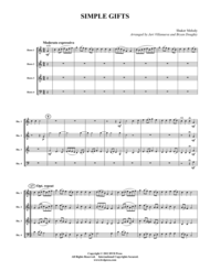 Simple Gifts Sheet Music by Shaker Melody