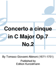 Concerto a cinque in C Major Op. 7 No. 2 Sheet Music by Tomaso Giovanni Albinoni