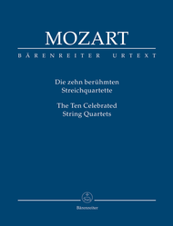 The Ten Celebrated String Quartets Sheet Music by Wolfgang Amadeus Mozart