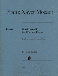 Rondo in e minor for Flute and Piano Sheet Music by Franz Xaver Wolfgang Mozart