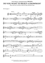 Do You Want To Build A Snowman? (from FROZEN) for Brass Quintet Sheet Music by Robert Lopez