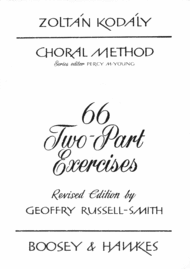66 2-part Exercises Sheet Music by Zoltan Kodaly