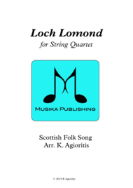 Loch Lomond - for String Quartet Sheet Music by Scottish Folk Song